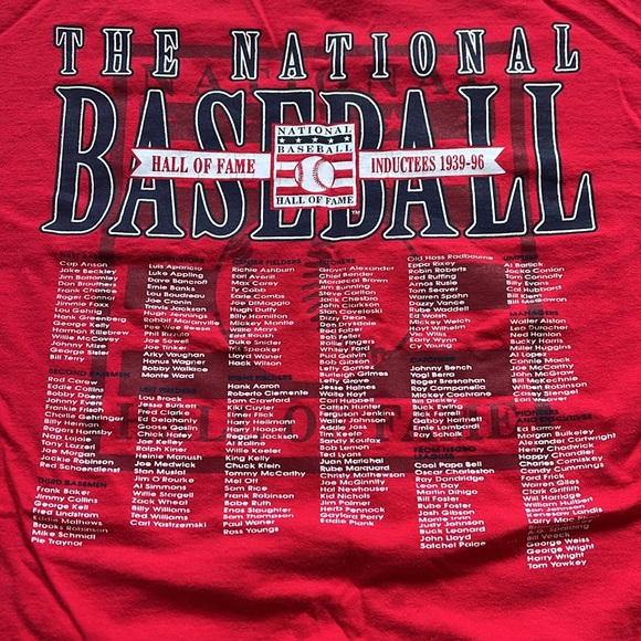 Vintage 1996 Hall Of Fame Baseball T-Shirt / XL / Made In USA - Picture 2 of 10